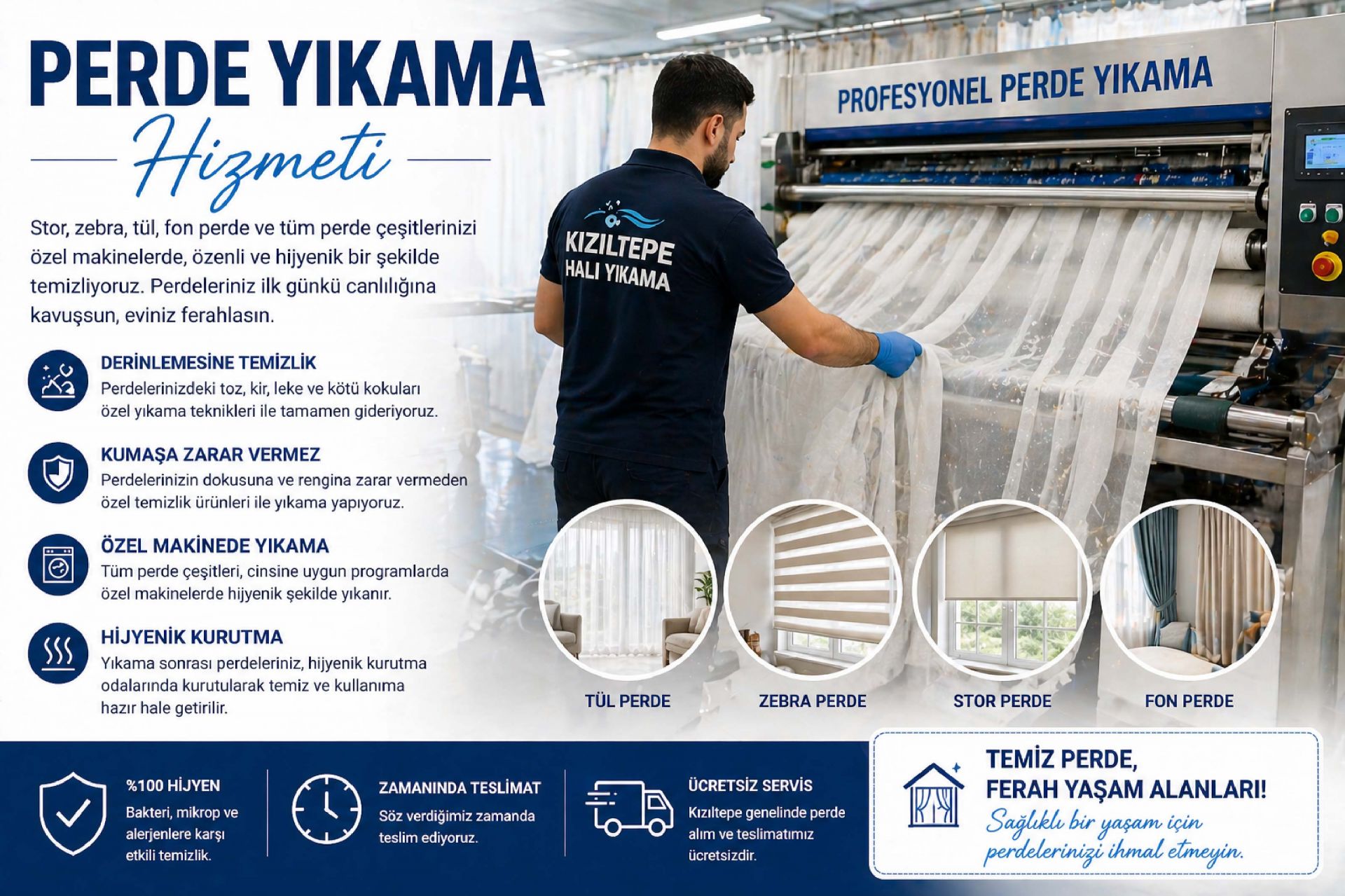 Perde Yıkama Hizmeti